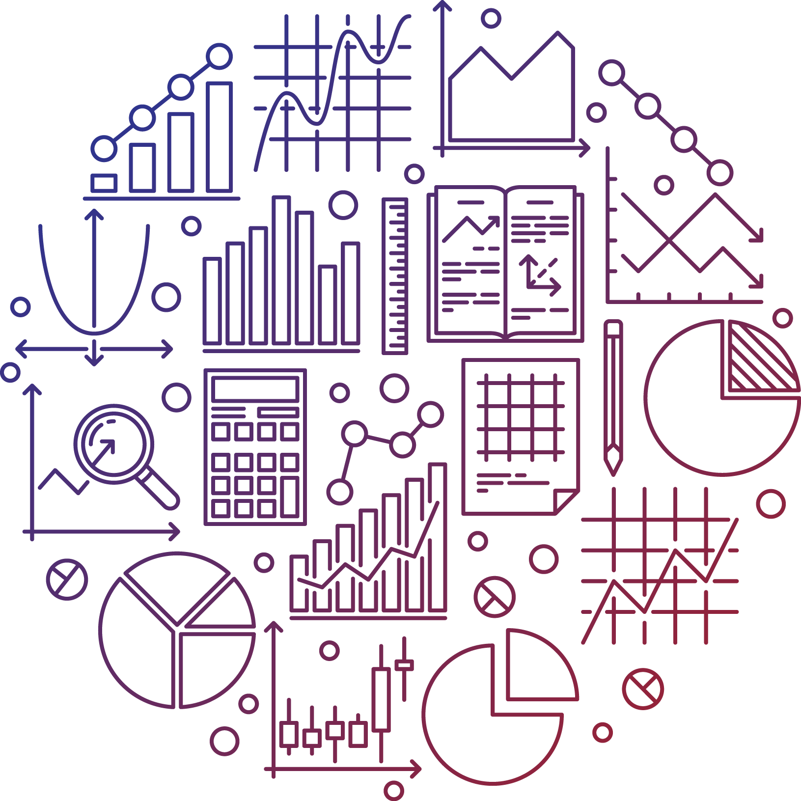 Decorative circular graph